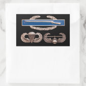 CIB Airborne Air Assault Rechthoekige Sticker (Tas)