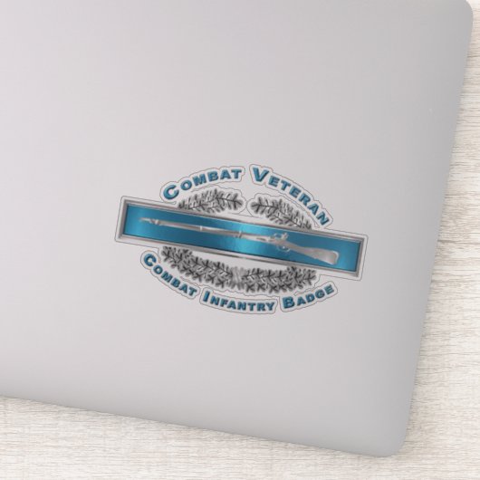 CIB Combat Veteran Combat Infantryman Badge Sticker (Detail)