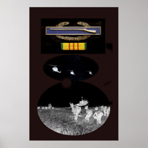 CIB- en Vietnam-dienst Ribbon-poster Poster