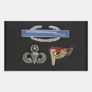 CIB Master Airborne Pathfinder Rechthoekige Sticker