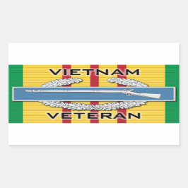 CIB Vietnam Veteraan Rechthoekige Sticker