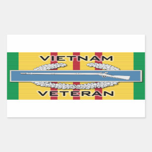 CIB Vietnam Veteraan Rechthoekige Sticker