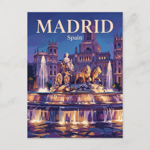 Cibeles-fontein Spanje Briefkaart