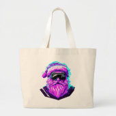 Ciberpunk Santa 2 Grote Tote Bag (Voorkant)