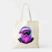 Ciberpunk Santa 2 Tote Bag (Achterkant)