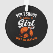 Cible Argile Tirer Yep, Je Tirer Comme Une Fille C (dos)