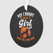 Cible Argile Tirer Yep, Je Tirer Comme Une Fille C (devant)