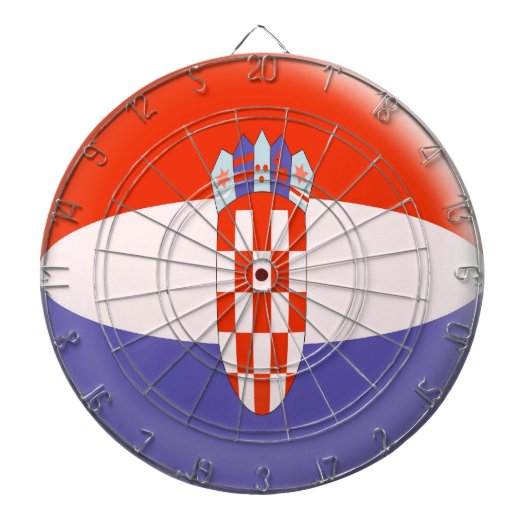 Cible avec le drapeau de Croate de la Croatie de 6 (Devant)