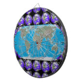 Cible de destination de vacances de carte du monde (Devant droit)