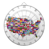 CIBLE DE FLÉCHETTES アメリカ合衆国の地図 (Devant)