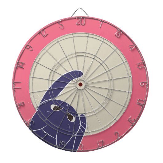 CIBLE DE FLÉCHETTES 猫とダーツ 下から (Devant)