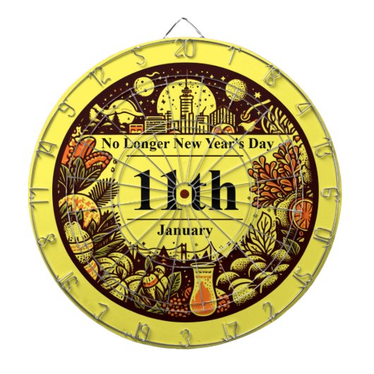 Cible De Fléchettes 11 janvier - Plus de Jour de l'An (Devant)