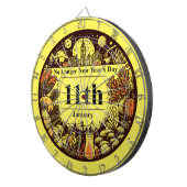 Cible De Fléchettes 11 janvier - Plus de Jour de l'An (Devant droit)