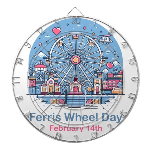 Cible De Fléchettes 14 févr. - Journée de la grande roue (Devant)