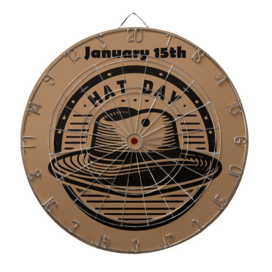 Cible De Fléchettes 15 janvier - Jour du Casquette (Devant)