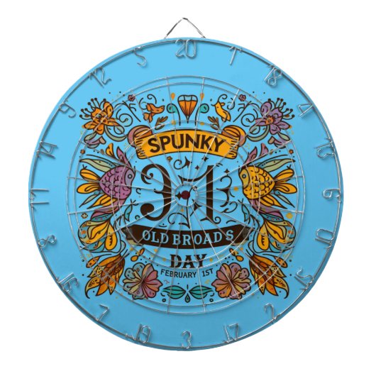 Cible De Fléchettes 1er févr - Jour de Spunky Old Broads (Devant)