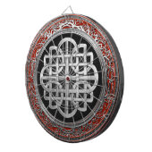 Cible De Fléchettes [200] Croix argentée celtique sacrée de noeud (Devant droit)
