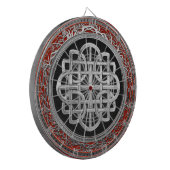 Cible De Fléchettes [200] Croix argentée celtique sacrée de noeud (Devant gauche)