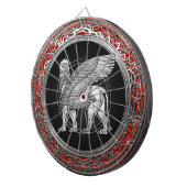 Cible De Fléchettes [200] Lion assyrien ailli - Lamassu argenté (Devant droit)