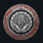 Cible De Fléchettes [200] Maçon principal - carré et boussoles<br><div class="desc">Présentation de la collection "de confréries antiques" par la serge Averbukh, l'héraldique de présentation et les insignes de divers confréries, sociétés et ordres historiques. Voici que vous trouverez des morceaux comporter un 3ème bijou d'argent de maçon de degré - le carré et les boussoles principaux de maçon Le carré et...</div>