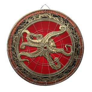 Cible De Fléchettes [200] Sacred Gold Octopus dans une posture défensi