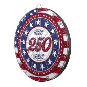 Cible De Fléchettes 250e anniversaire d'Amérique avec le drapeau des É (Devant droit)