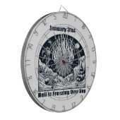 Cible De Fléchettes 31 janvier - L'enfer gèle toute la journée (Devant gauche)