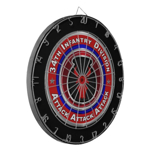 Cible De Fléchettes 34e division d'infanterie (Devant gauche)