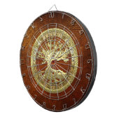 Cible De Fléchettes [36] Golden Celtic Tree of Life (Devant droit)