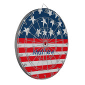 Cible De Fléchettes 4 juillet jour de l'indépendance ajouter nom texte (Devant gauche)