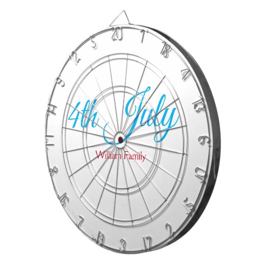 Cible De Fléchettes 4 juillet jour d'indépendance ajouter nom texte pe (Devant droit)