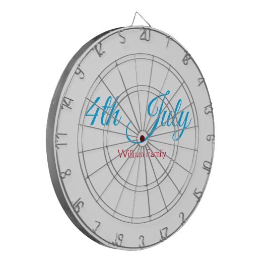 Cible De Fléchettes 4 juillet jour d'indépendance ajouter nom texte pe (Devant gauche)