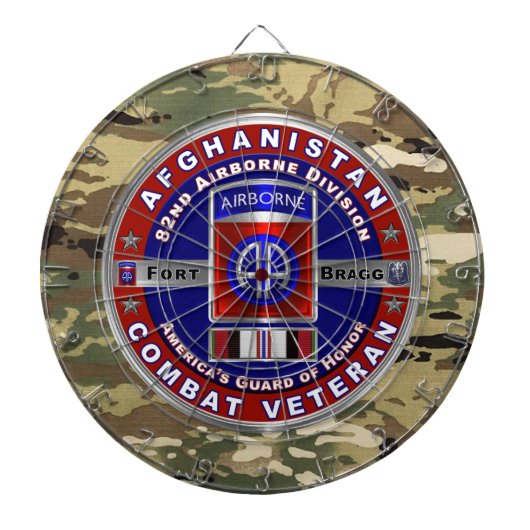 Cible De Fléchettes 82e division aéroportée   Vétéran d'Afghanistan (Devant)
