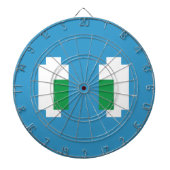 Cible De Fléchettes 8 Bits Pixel Manga Yeux verts (Devant)