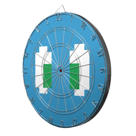 Cible De Fléchettes 8 Bits Pixel Manga Yeux verts (Devant droit)