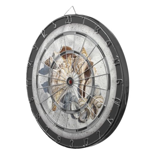 Cible De Fléchettes A Collection of Seashells on Sand (Devant droit)