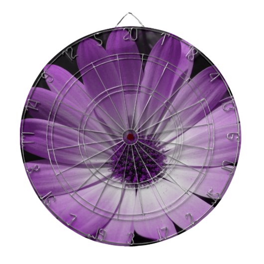 Cible de flechettes à fleur pourpre (Devant)