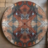 Cible De Fléchettes abstrait beige Brown gris orange