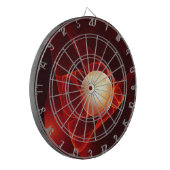 Cible De Fléchettes Abstrait Crème rouge moderne Imaginaire Fractal Ar (Devant gauche)