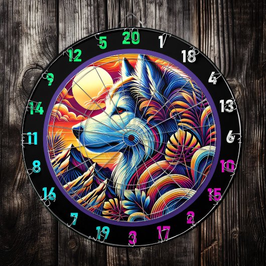 Cible De Fléchettes Accentuation murale des pics de Husky Nord