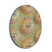 Cible De Fléchettes Adorable Motif de hamburger visage chien (Devant gauche)