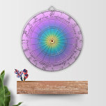 Cible De Fléchettes Affirmations positives Tableau de bord Lilac Energ<br><div class="desc">Ce tableau de bord des affirmations positives présente une lumière molle lilas,  bleue et jaune d'énergie. Un joli cadeau inspirant et motivant pour vos amis ou vous-même.</div>
