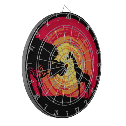 Cible De Fléchettes African sunset (Devant gauche)