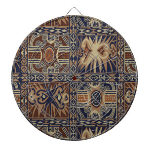 Cible De Fléchettes African Tribal Collage contemporain