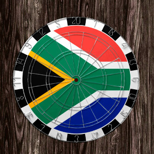 Cible De Fléchettes Afrique du Sud Dartboard & African Flag / jeu boar