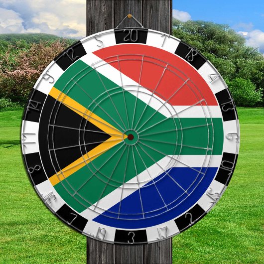 Cible De Fléchettes Afrique du Sud Dartboard & African Flag / jeu boar