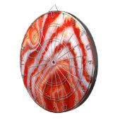 Cible De Fléchettes Agate Orange Sanguine. (Devant droit)