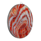 Cible De Fléchettes Agate Orange Sanguine. (Devant gauche)
