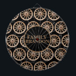 Cible De Fléchettes Agritourisme rustique Élégante vieille mode Roue e<br><div class="desc">Voici mon design Farmhouse Dartboard, un mélange parfait de charme rétro, rustique et d'ancienne école. Ce tableau de bord unique présente un design ancien de roue de wagon qui peut être personnalisé avec votre nom de famille, ce qui en fait une pièce idéale pour les couples, les jeunes mariés et...</div>