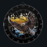 Cible De Fléchettes Aigle de Bald<br><div class="desc">Conception originale d'un aigle chauve. Création à l'aide de crayons,  stylos et numériquement colorés.</div>